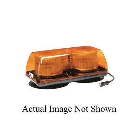 Ecco Blaze Ii Mini Light Bar, Amber, Led Lamp, Vacuum Magnet Mount, 65 Fpm, 80 Fpm Flashes Per Minute 5350AAA-VM